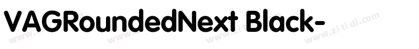 VAGRoundedNext Black字体转换